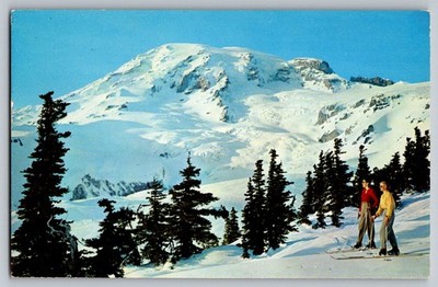 Postcard - Mount Rainier In Winter