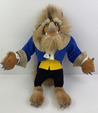 Vintage 1992 Beauty  the Beast Plush Beast 14" Stuffed Animal Disney Mattel