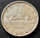 1953 Canada Silver $1 Dollar - 80% Silver