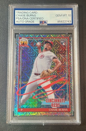 2026 Topps Series 1 Chase Burns Red Foil (PSA 10)
