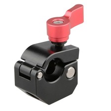 Standard 15mm Single Rod Clamp Adapter With 1/4inch-20 3/8inch-16 For Monitors