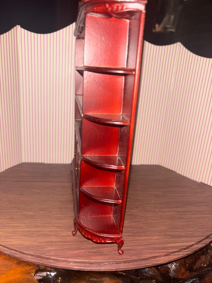 Dollhouse Miniatures Bespaq Curio Cabinet, 1:12 Scale, missing mirror backing - Image 4 of 4