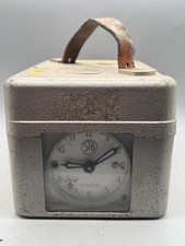 VINTAGE STB SWISS MADE PIGEON RACING MECHANICAL CLOCK TIMER 14N-1711 METAL CASE