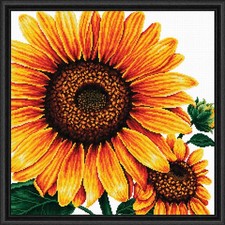 Sunflowers Kit  Frame Stamped Cross-Stitch Kit