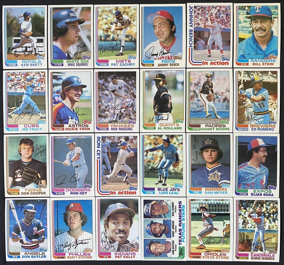 1982 TOPPS BASEBALL CARDS COMPLETE YOUR SET U-PICK (# 700-792) STARS INCLUDED NM
