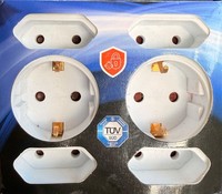 3 Fach Mehrfachstecker Steckdosen Adapter Steckdosenverteiler Dreifachstecker