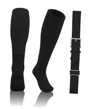 2T/3T/4T/5T Toddler Baseball Socks And Belt Youth Softball Tee 5-7 Years Black