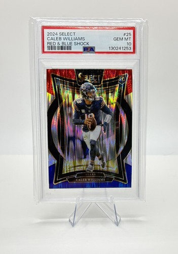 2024 Select Caleb Williams Red&Blue Shock GEM MINT 10