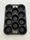 Vintage Griswold Wagner Ware Eleven Hole Cast Iron Muffin Popover Pan Marked B