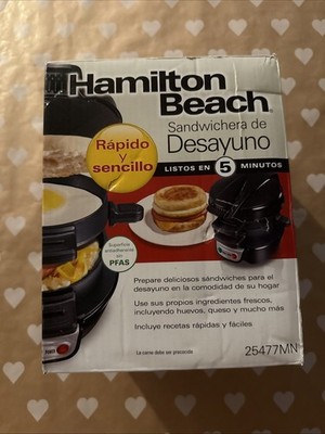 Hamilton Beach Breakfast Sandwich Maker - Black Model # 25477. New