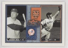 2002 Fleer Fall Classic Rival Factions /1000 Johnny Mize Mel Ott #19RF HOF fm0