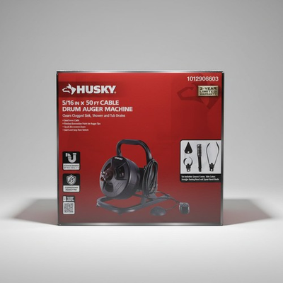 #ad Husky 1012906603 5 16quot; x 50ft Drum Machine Drain Auger $189.95