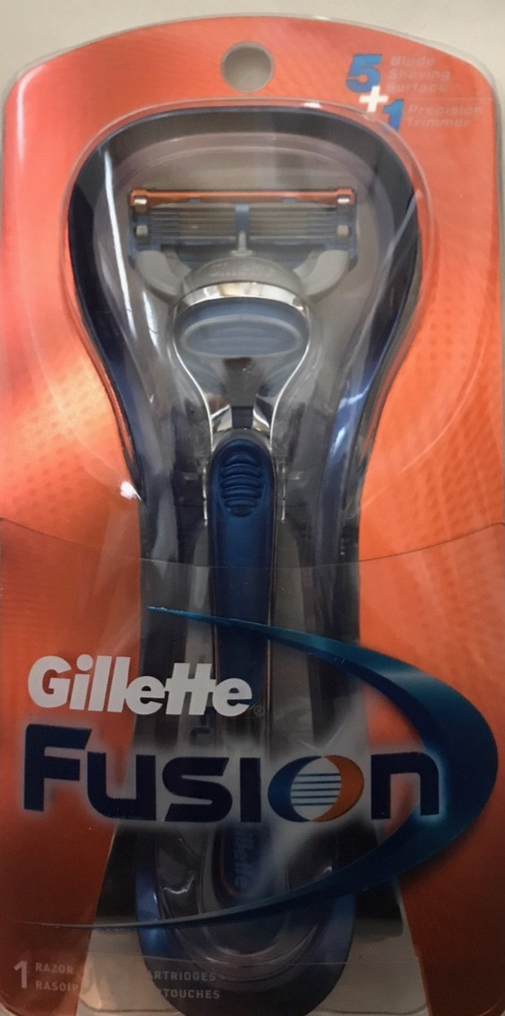 Gillette Fusion Razor Handle with Two Cartridges Genuine