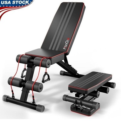 660lbs Weight Bench Multi-Functional Foldable Gym Adjustable Workout Stool Black