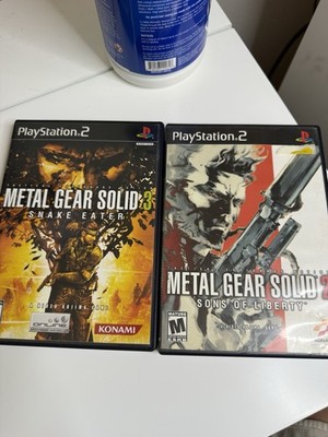 PS2 Metal Gear Solid 3: Snake Eater Metal Gear Solid 2: Sons Of Liberty CIB
