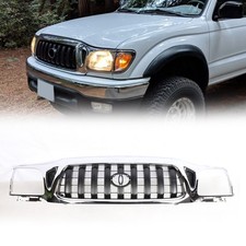 Chrome Front Bumper Grille For Toyota Tacoma 2001 2002 2003 2004 Grill Upper Chrome Front Bumper Grille For Toyota Tacoma 2001 2002 2003 2004 Grill Upper