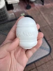 Hendryx Vintage Milk Glass Bird Cage Water Seed Cup Feeder Clear White