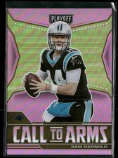 Sam Darnold 2021 Panini Playoff #CA-SDA Call To Arms Pink Prizm Panthers