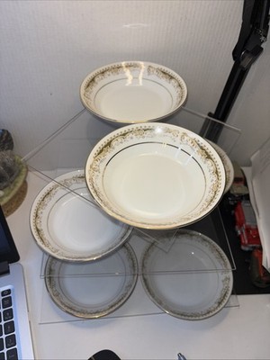 Lot of 6 Signature China Queen Anne Fruit Bowls 5.5'' Japan Vintage