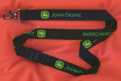 1 x JOHN DEERE Schlüsselband schwarz Original aus meiner Sammlung Lagerf.Nr. 526