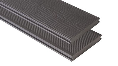 WPC Dielen Graubraun matt feingerillt/geprägte Oberfläche, 20x145, Länge: 4,00m