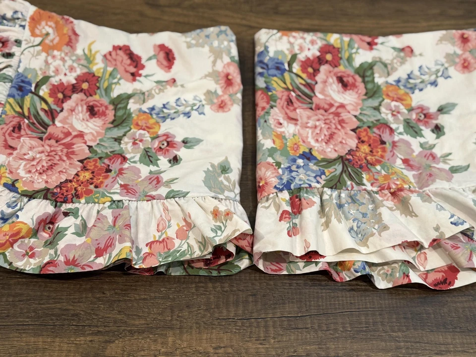 Juego de fundas de almohada con volantes diseño floral Ralph Lauren Southampton Beach *Leer* Foto 4 de 4