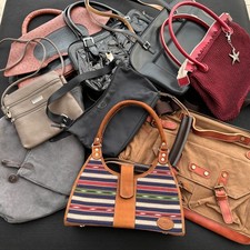 Konvolut - Damenhandtaschen - 9 Stück - gebraucht - u.a. Leder