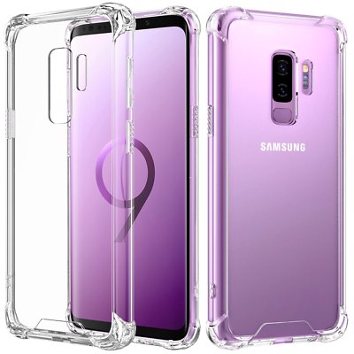 Hülle für Samsung Galaxy S9 Plus Schutzhülle Case Cover Bumper Klar Transparent 