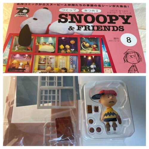DeAGOSTINI Weekly PEANUTS Snoopy & Friends miniature kit No.8  Charlie Brown - Picture 1 of 10