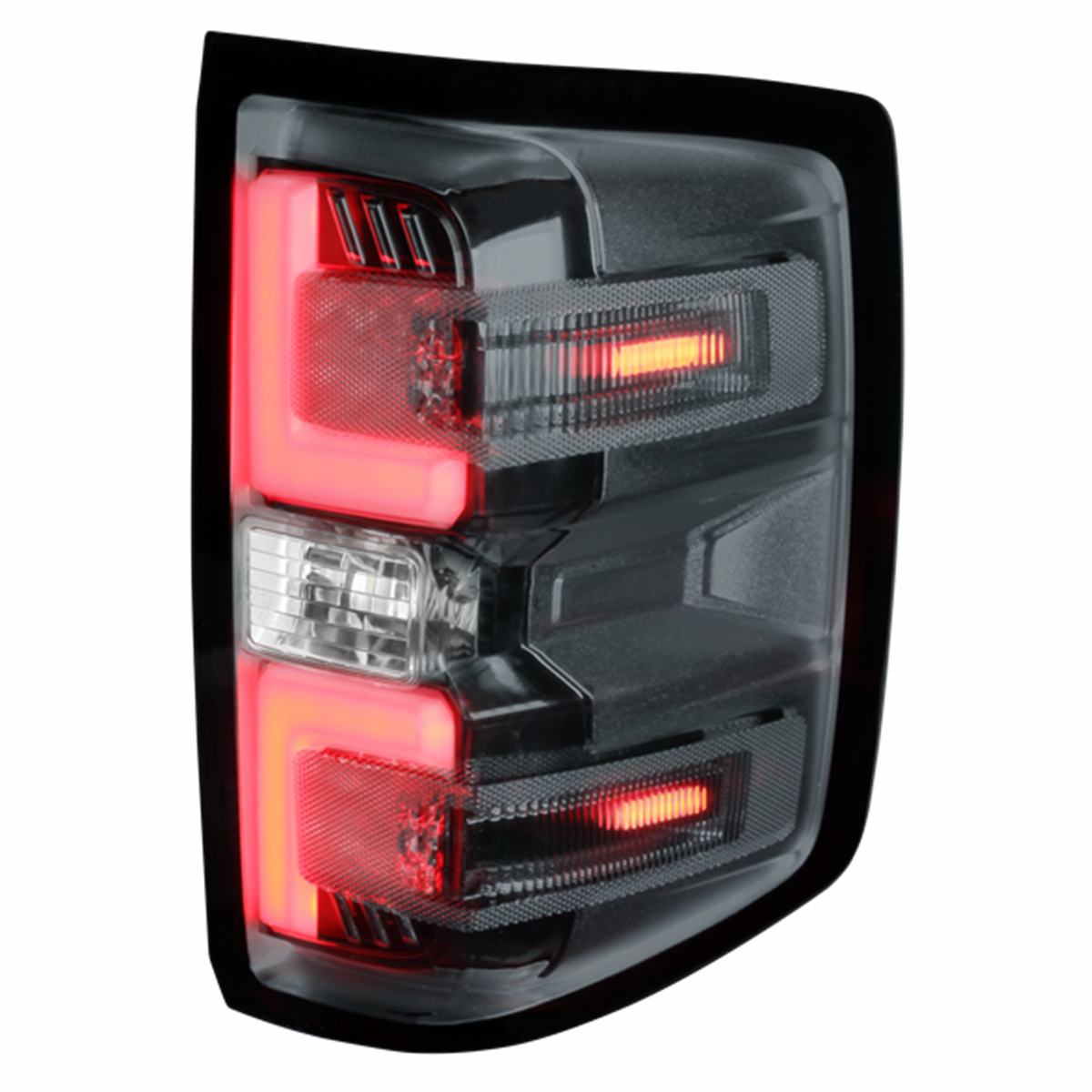 Pair Smoke LED Tail Lights For 1418 Chevy Silverado GMC Sierra 2500HD