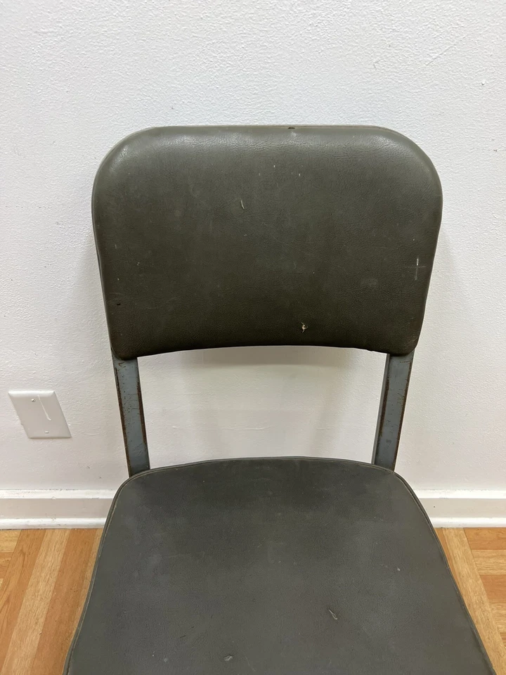 SILLA DE OFICINA INDUSTRIAL vintage cisterna de escritorio mediados de siglo acero moderno años 50 60 Foto 4 de 4