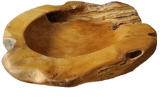 Free Form Teak Bowl