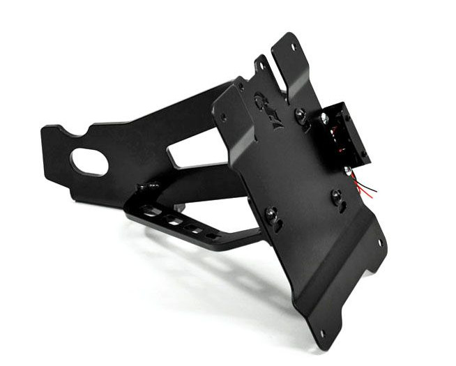 Support de plaque latérale pour épurer l'arrière de votre Harley Sportster ZIEGER noir