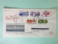 Enveloppe de Nederland Croix-Rouge 20/8/1963