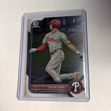 2022 Bowman Chrome 1st Bowman Logan Cerny #BCP-120