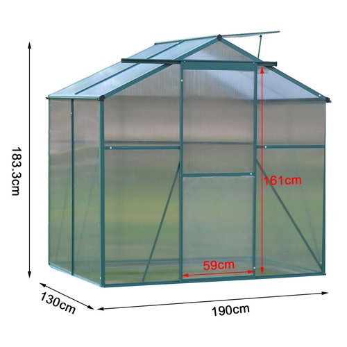 Steel Frame Garden Garden Greenhouse Walk-in Grow Polytunnel Planting Anti-UV UK - Picture 25 of 106