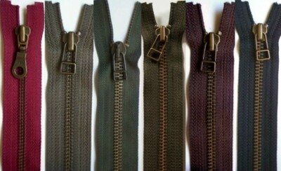 YKK or Dulon 20'' Metal Separating Zippers Made in USA Jackets, Coats,Totes