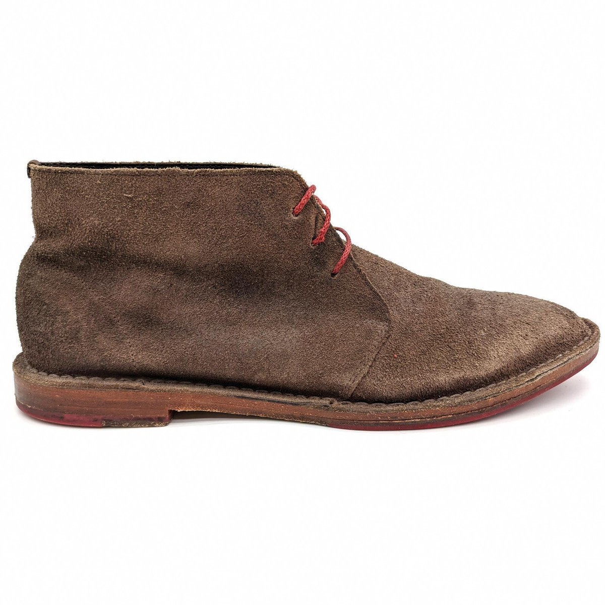 Cole Haan Brown Gray Suede Chukka Desert Boots Men display picture 3