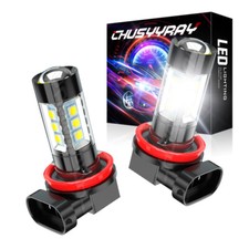 For Nissan Sentra 2013-2021 2x H11 LED Fog Light Bulbs Kit White Foglight 6000K