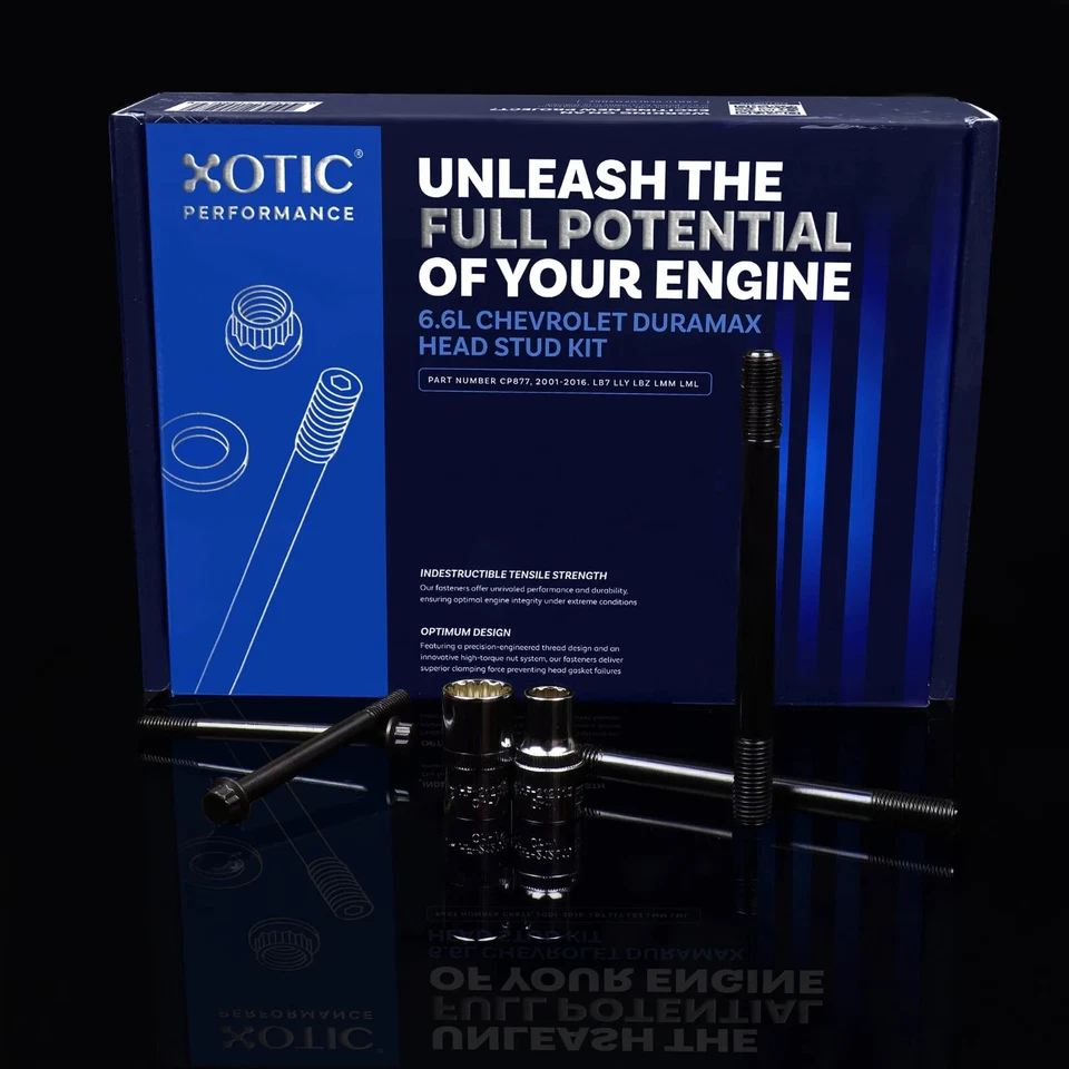 Kit de pernos de cabeza 6,6 L Chevy Duramax 2001-2016 LB7 LLY LBZ LMM LML CP877 Foto 3 de 4