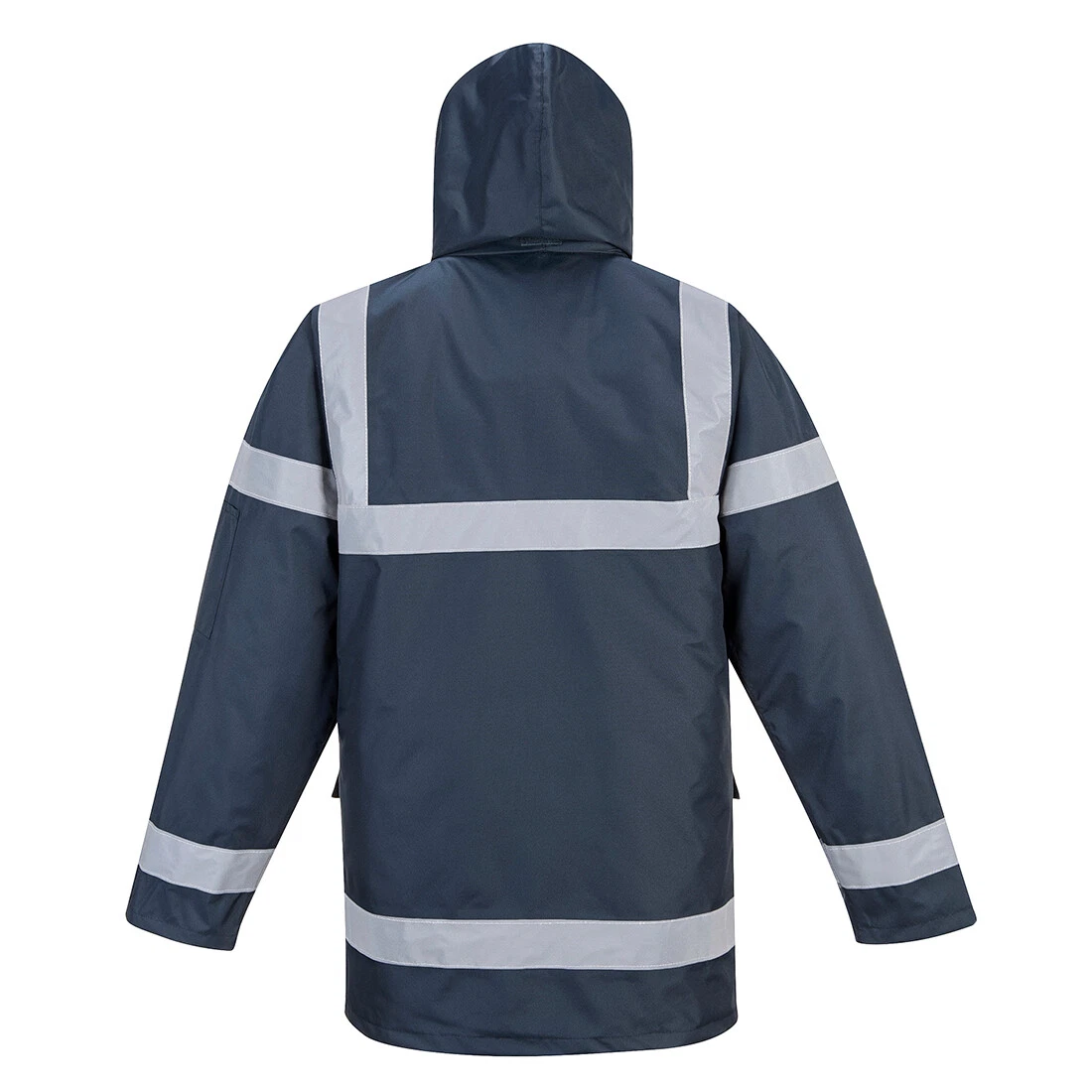Portwest US433 Iona Lite Reflective Waterproof Quilt Lined Hooded Safety Jacket image 3
