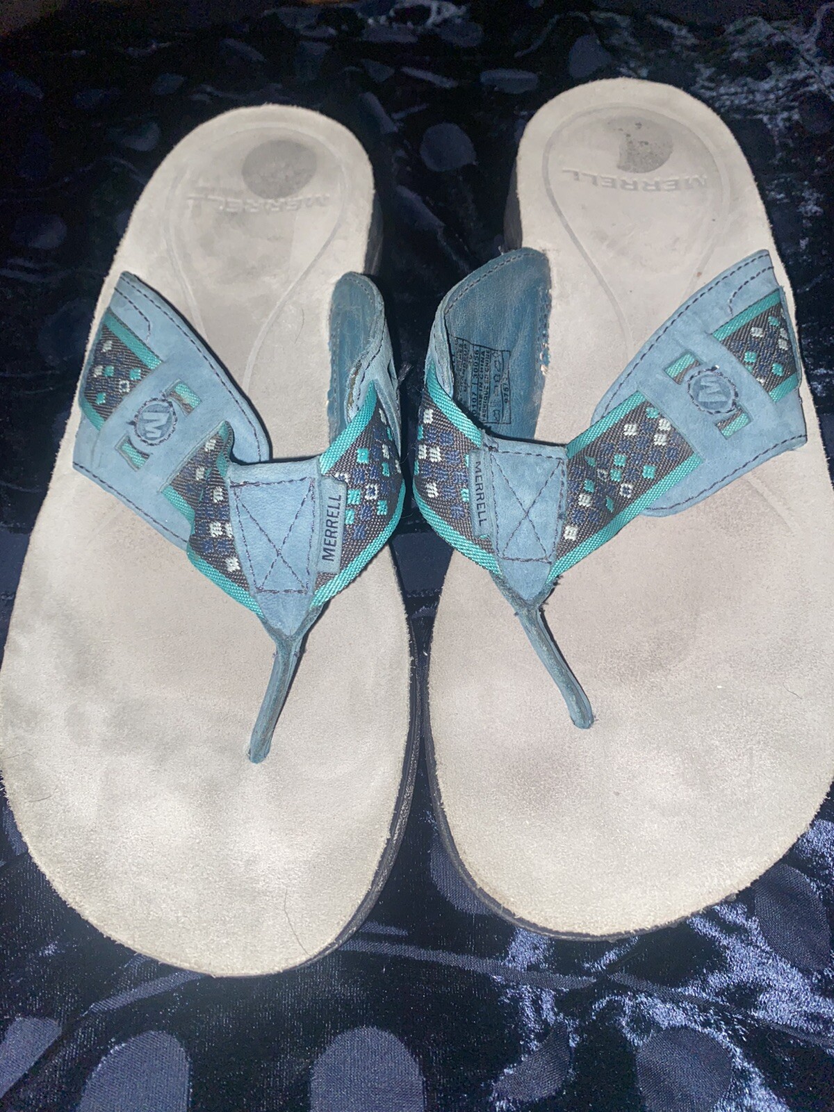 Sandali Merrell Slide Select Grip Slip On Comfort Donna 10 Turchesi