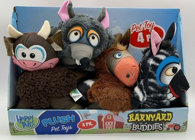 happy tails barnyard buddies dog toys