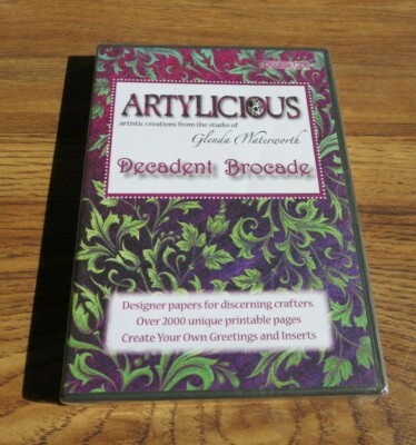 Artylicious by Glenda Waterworth: Decadent Brocade DVD, Brand New