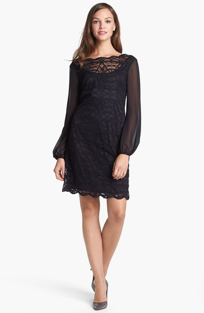 knee length dresses for ladies Adrianna Papell Women's Sequined Sheath Dress