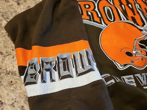 Vintage 1994 Cleveland Browns Hoodie YOUTH LARGE Brown. NFL Football - Picture 3 of 9