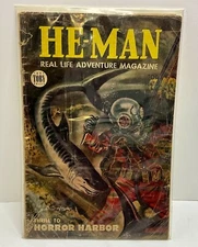 HE-MAN Comics #2 (l954) TOBY PRESS Painted Cover, Pre-Code Golden Age RARE HTF
