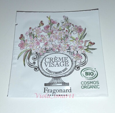FRAGONARD Face Cream With Sweet Almond Oil 0.05oz / 1.5ml Sample Creme Visage