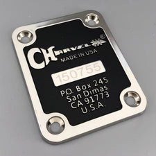 Custom Shop San Dimas Neck Plate With Serial Number Fits Charvel Guitars