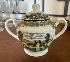 Spring Valley Japan Sugar Bowl. Vintage 1950’s Transferware